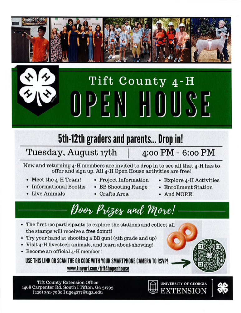 Tift County 4H Open House | Northeast Middle School