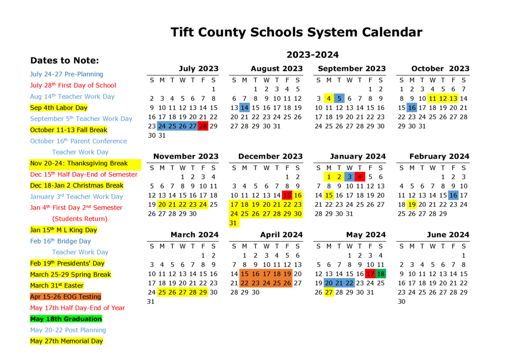 2023-2024 Approved Calendar