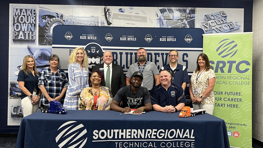 TCHS Senior is First in to Earn CDL in Dual Enrollment Tift