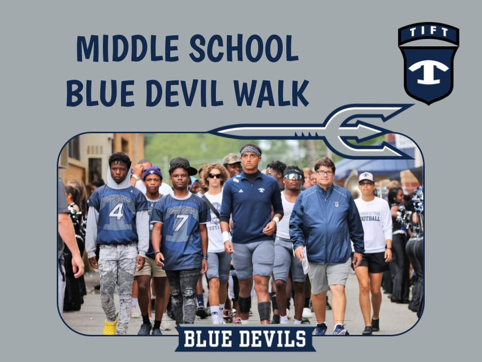 Middle School Blue Devil Walk
