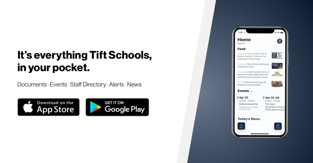 Tift Schools App It's Everything Tift Schools, in your pocket. 
