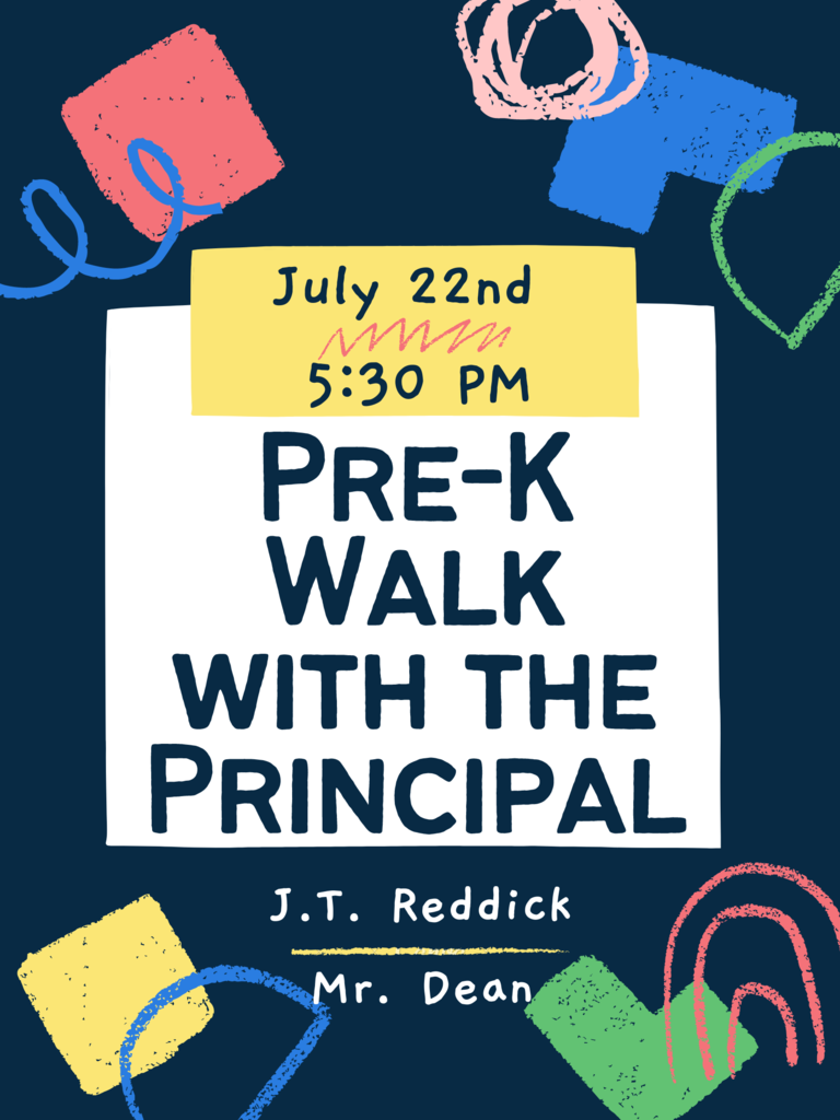 Walk with Principal Dean - JTR - July 22nd @ 5:30 PM