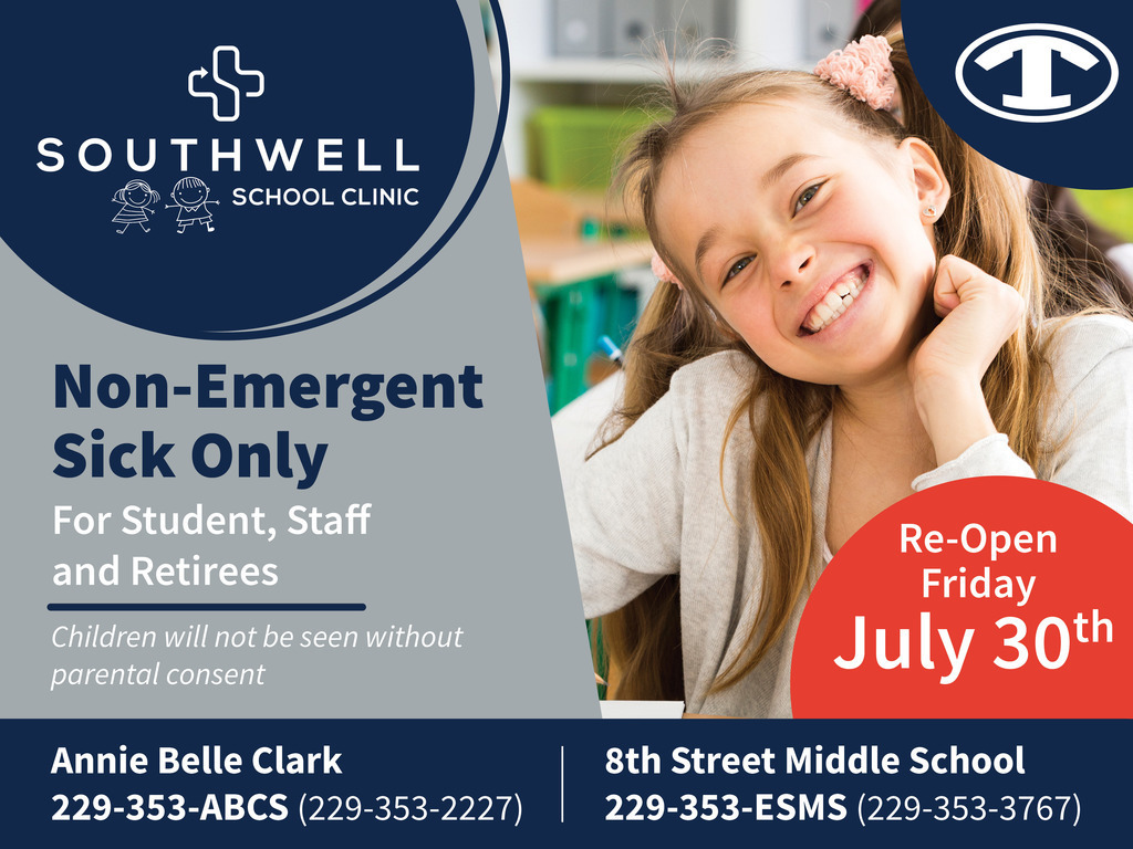 Southwell Clinic Non-Emergent Sick Only Clinic Ad