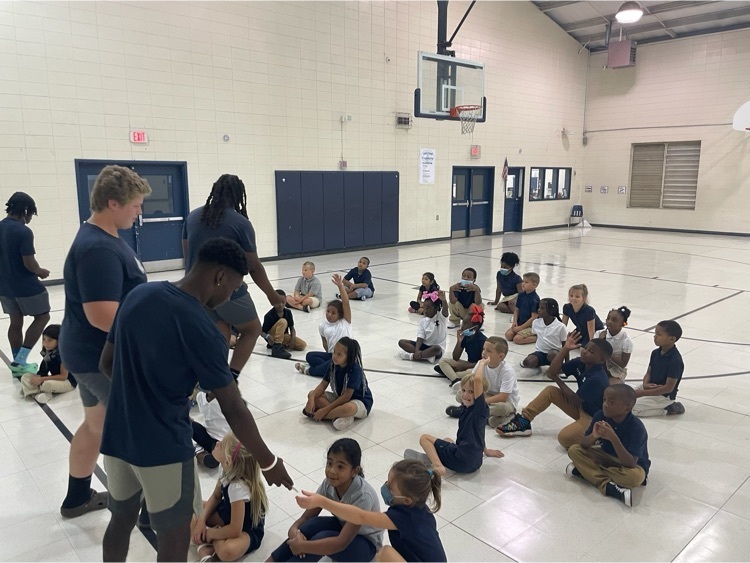 blue devils visit students