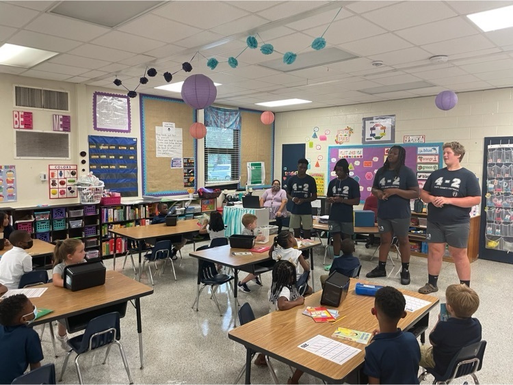 blue devils visit students