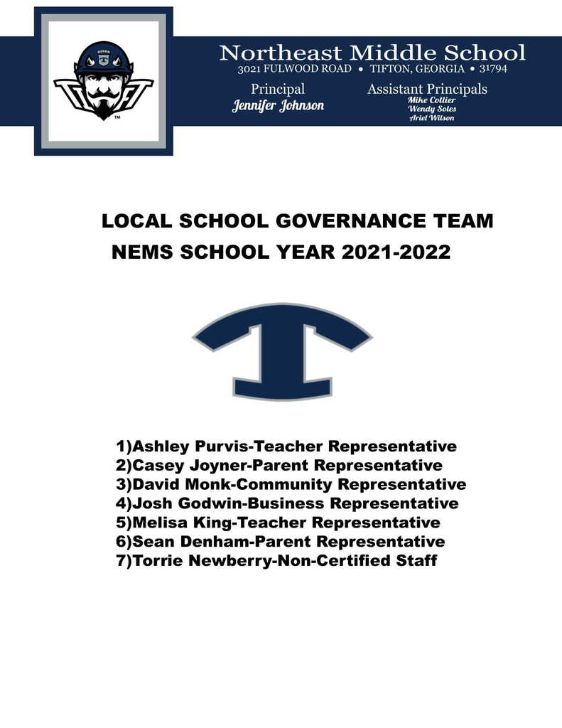 21-22 Local School Governance Team