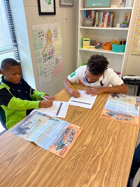 students working
