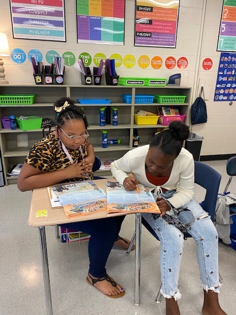 students working