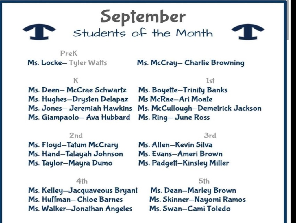 September Leaders of the Month--Compassionate