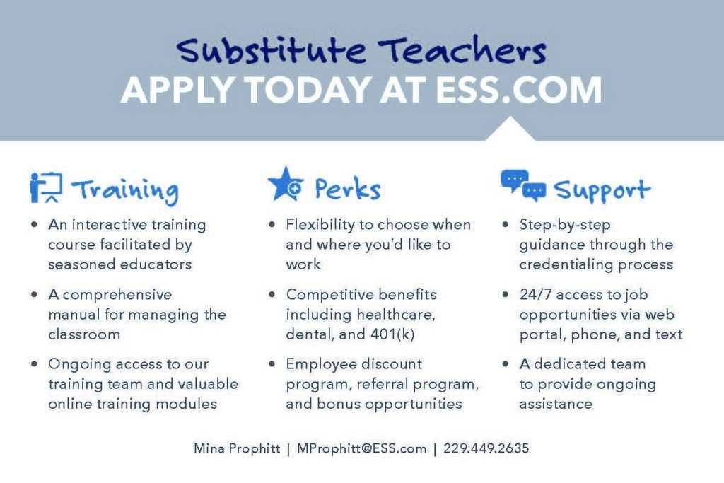 ESS Substitutes Training Perks and Support