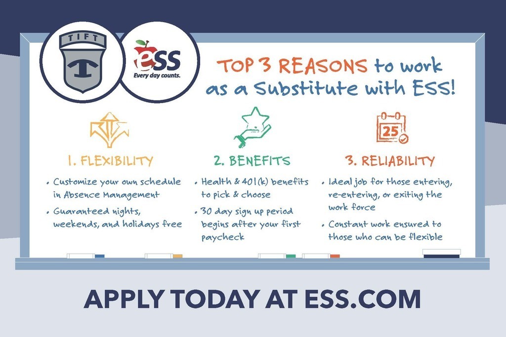 Top 3 Reasons to Work as a Substitute with ESS