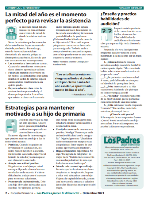 Newsletter Spanish Page 2