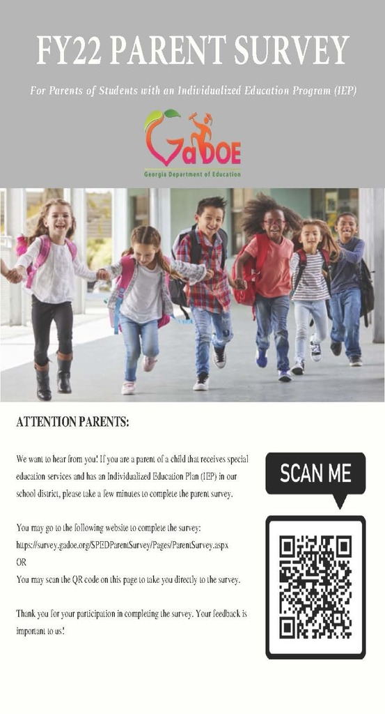 FY22 Parent Survey for Parents of Special Education Students