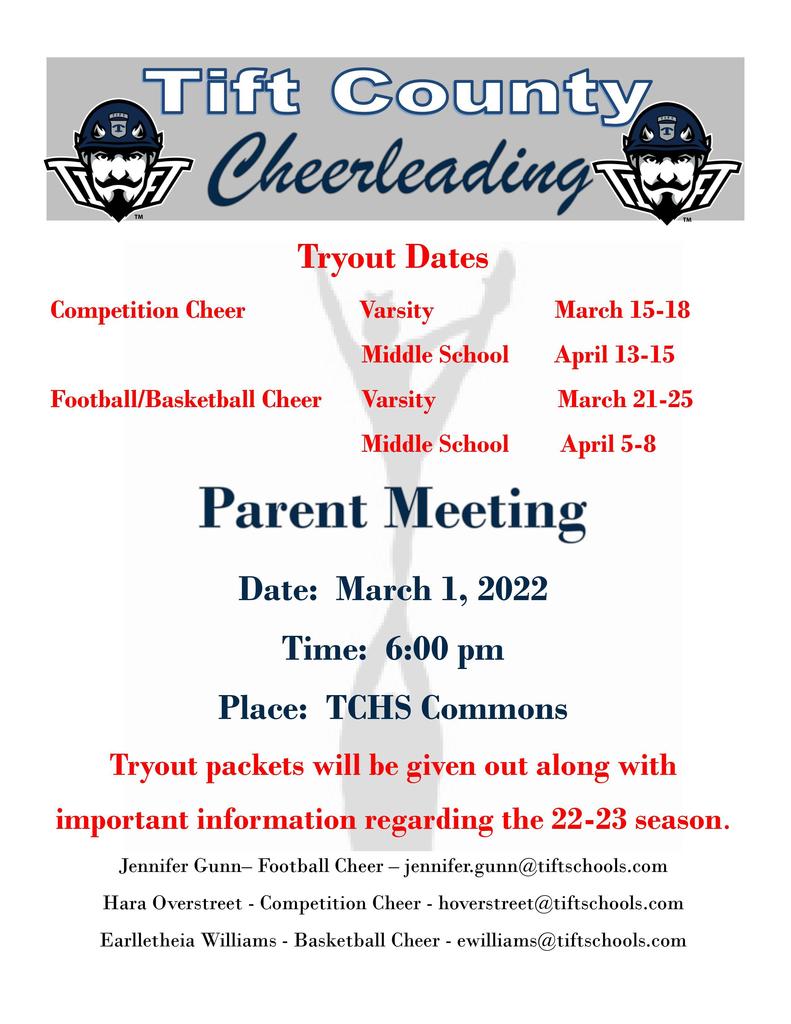 Cheer Tryouts Handout