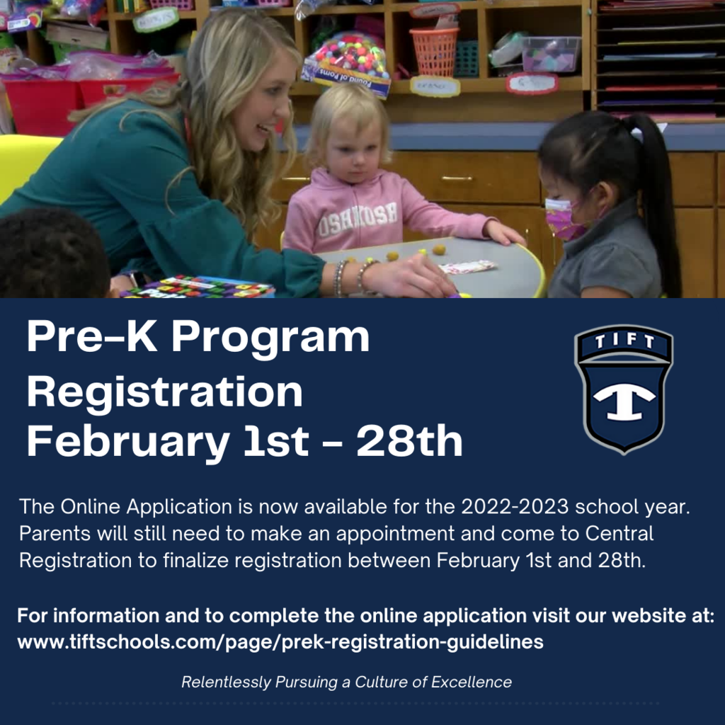 PreK Registration for 2022-2023
