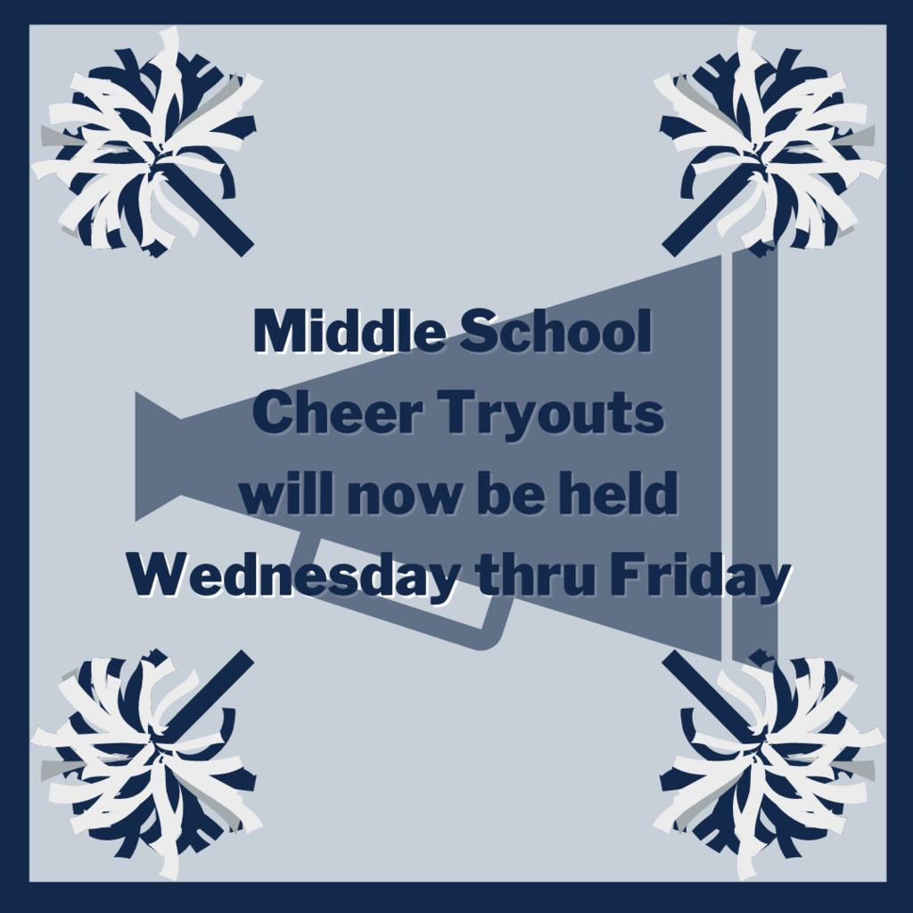 Middle School Cheerleading Tryouts