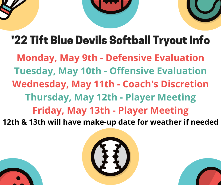 Tift Softball Tryout Info '22