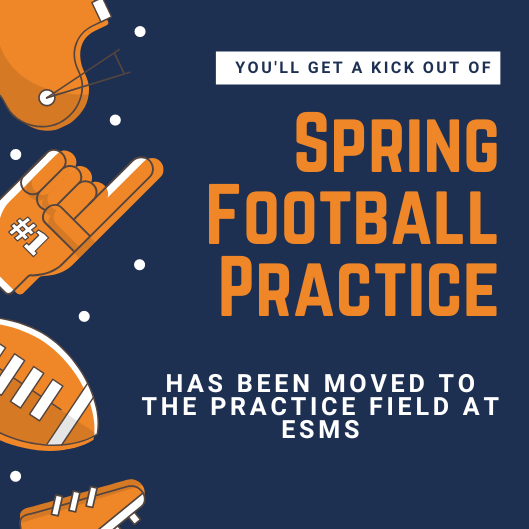 Football Practice Location Change