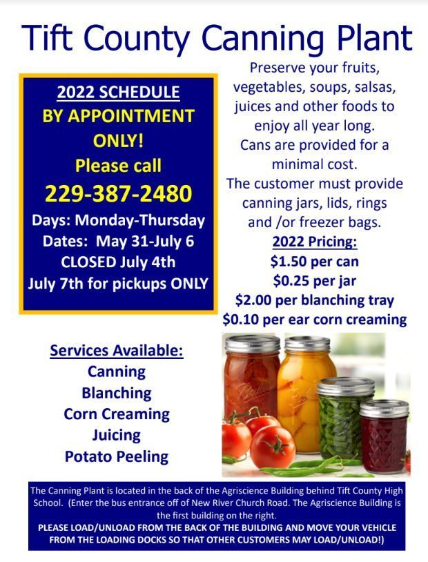 Canning Plant Flyer