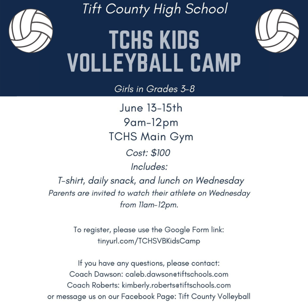 TCHS Kids Volleyball Camp