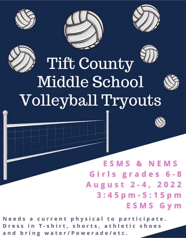 Middle School Volleyball Tryouts