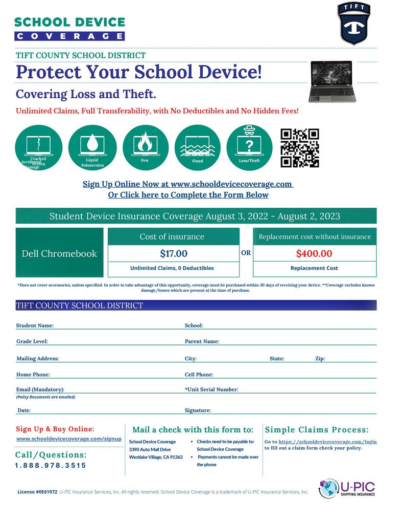 Chromebook Insurance Form
