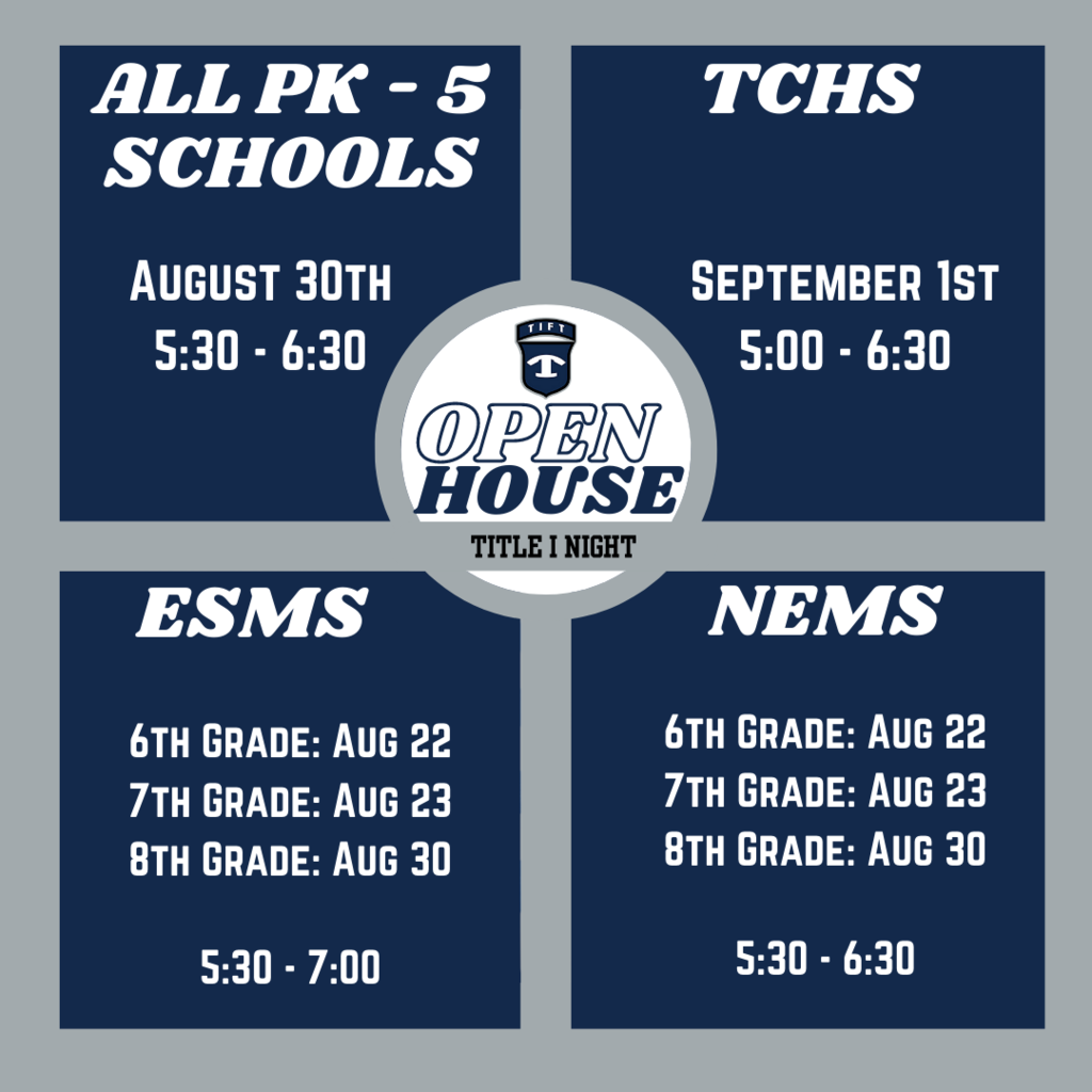 Open House Dates