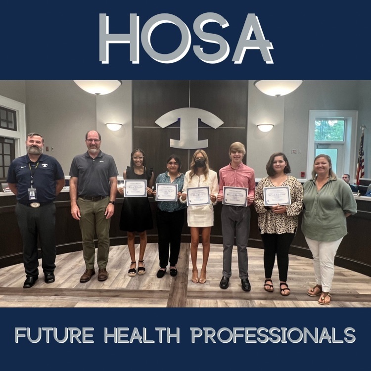 HOSA Students recognized at BOE meeting
