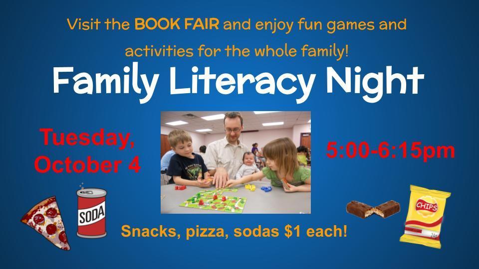 Our Family Literacy Night is coming soon!