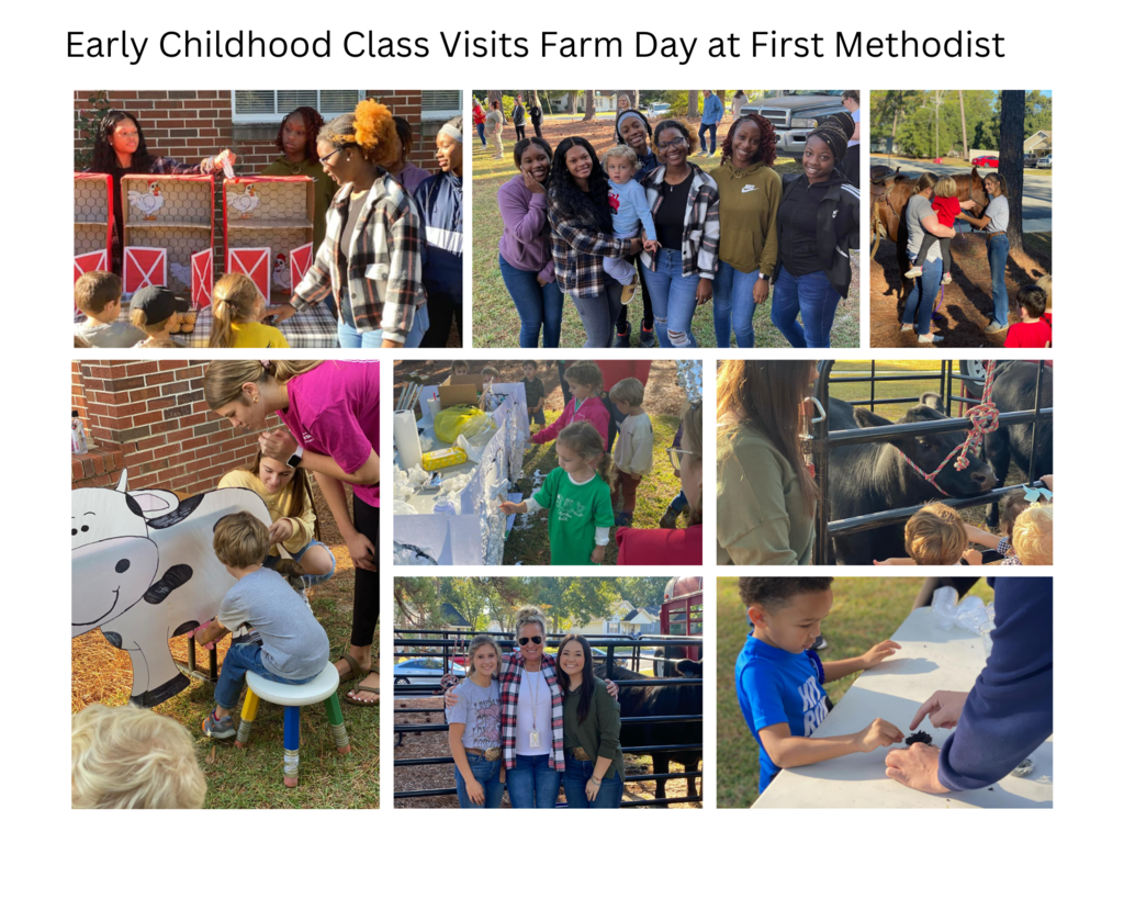 ​Early Childhood Class Visits Farm Day at First Methodist