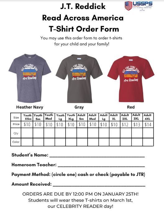 t-shirt order form
