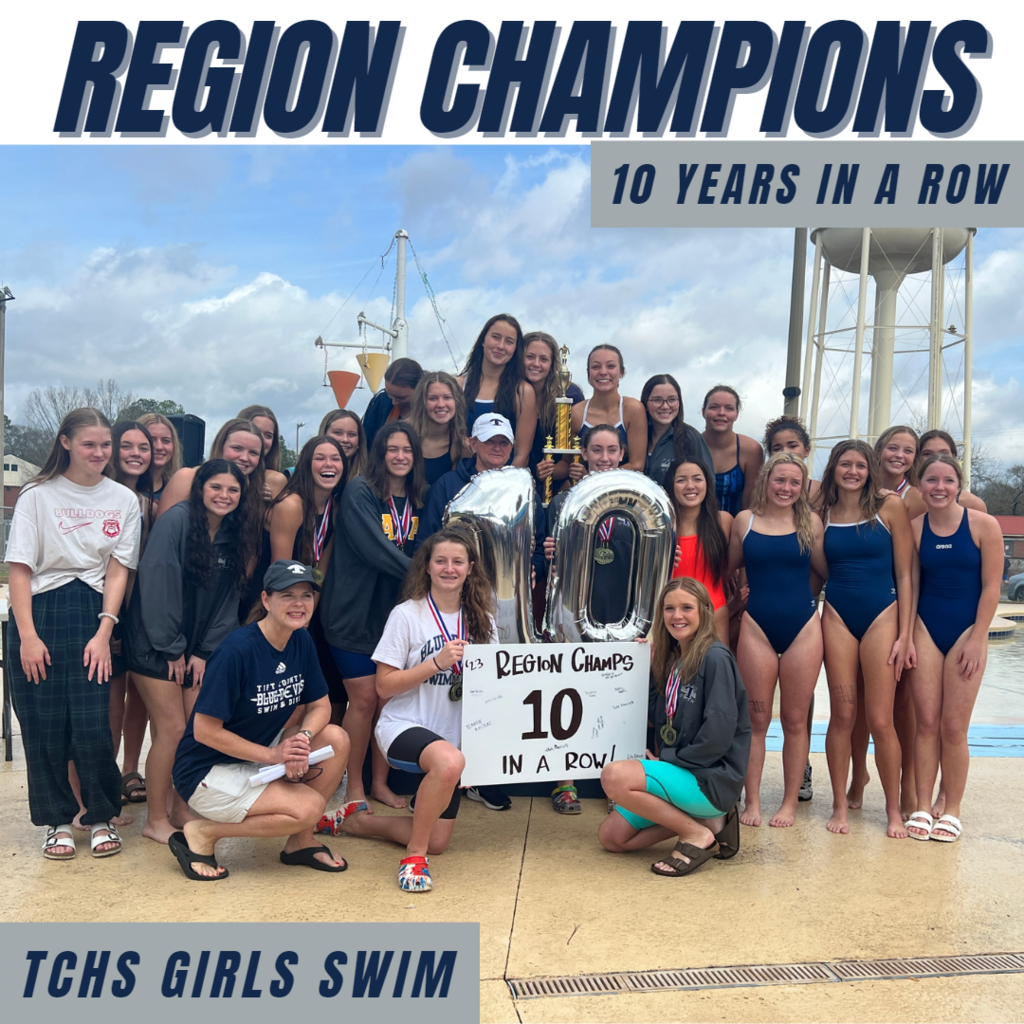 Girls Swim Region Champions