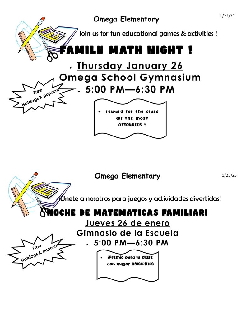 Math Night 2023 Flyer