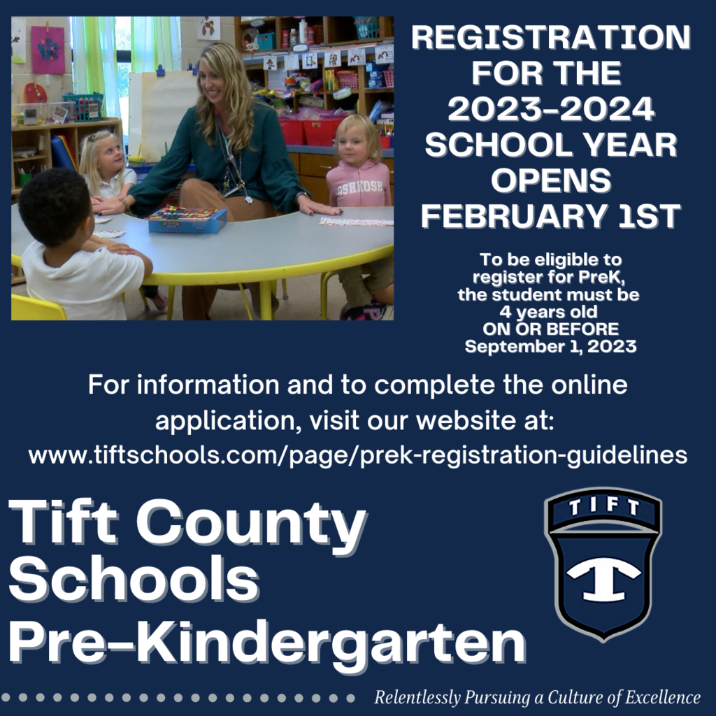 PreK Registration for 2023-2024