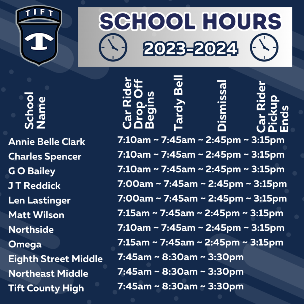 School start and end times